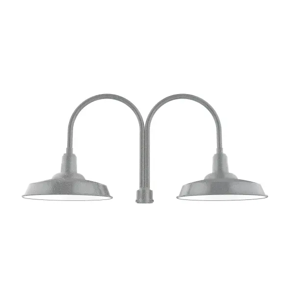 Our outdoor wall lights, inspired by 1920’s industrial lighting, in classic gooseneck arm styles are great for use as sign or awning lights, garage or barn lights. The Wall Mount is our largest outdoor wall light, defined by its classic shepherd hook arm and large backplate.