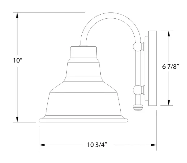 Our wall sconces are our smallest outdoor fixtures, but they add just the right amount of light to your entryway. Hang alone or in pairs on either side of a front door or garage, even inside next to a bed. Available in multiple shade styles to suit your décor; be it modern farmhouse, coastal cottage, or industrial loft. - alternate view