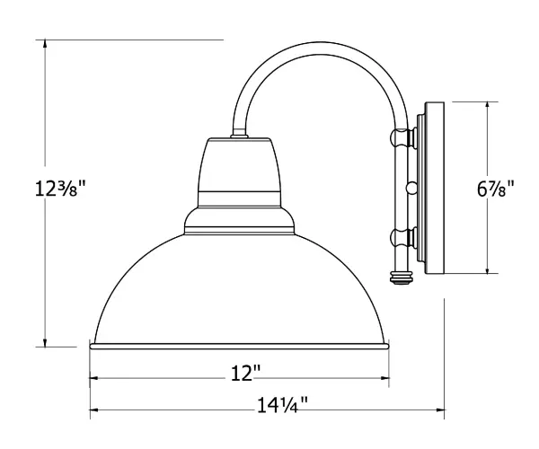 Our wall sconces are our smallest outdoor fixtures, but they add just the right amount of light to your entryway. Hang alone or in pairs on either side of a front door or garage, even inside next to a bed. Available in multiple shade styles to suit your décor; be it modern farmhouse, coastal cottage, or industrial loft. - alternate view