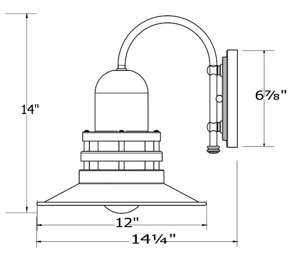 Our wall sconces are our smallest outdoor fixtures, but they add just the right amount of light to your entryway. Hang alone or in pairs on either side of a front door or garage, even inside next to a bed. Available in multiple shade styles to suit your décor; be it modern farmhouse, coastal cottage, or industrial loft. - alternate view