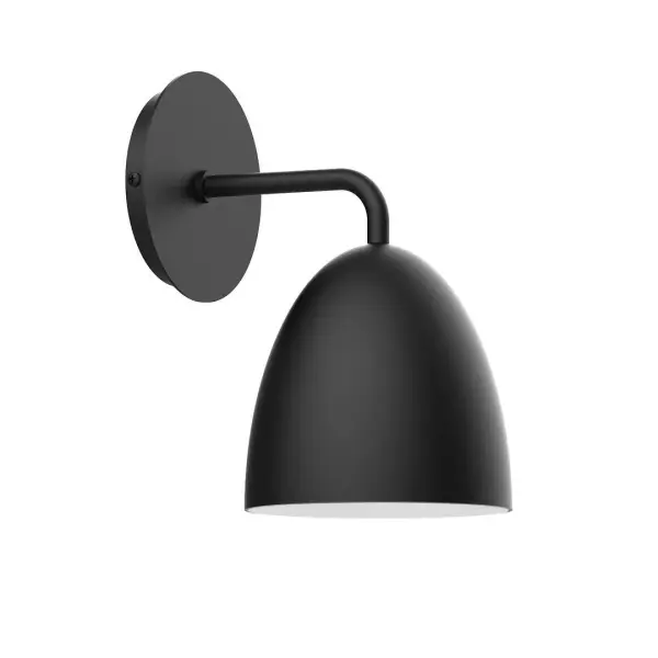 The Jill Wall Sconce collection reflects a more modern RLM style. Clean lines and basic geometric shapes define this series of wall lights. Suitable for both indoor and outdoor applications. Hang alone or in pairs on either side of a front door or garage, next to a bed, or in the bathroom. Available in multiple shade styles to suit your décor, be it modern farmhouse, coastal cottage, or industrial loft. Collection: Jill Finish: Black Glass: Aluminum Width: 6.00" Height: 10.13" Length: 8.13" Weight: 6.00 lb Extension from Wall: 8.25" Canopy: 5" diameter Number of Bulbs: 1 Maximum Wattage: 8.00 W Bulb Type: LED Light Source: LED Light Output: 800.00 lm Color Temperature: 3000 K CRI: 90 Dimmable Rated Average Life: 50,000 Voltage: 120.00 V Country of Origin: US Safety Listing: UL/cUL Safety Rating: Dry Dark Sky LED Manufacturer Warranty: 1-year limited warranty on the fixture.
