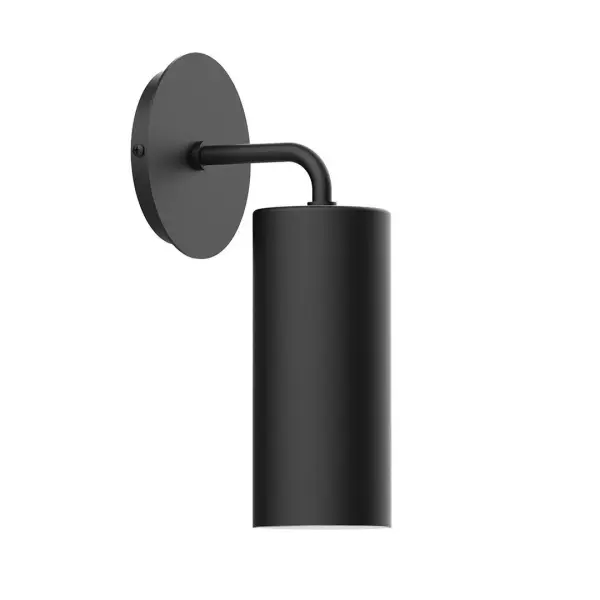 The Jordan Wall Sconce collection reflects a more modern RLM style. Clean lines and basic geometric shapes define this series of wall lights. Suitable for both indoor and outdoor applications. Hang alone or in pairs on either side of a front door or garage, next to a bed, or in the bathroom. Available in multiple shade styles to suit your décor, be it modern farmhouse, coastal cottage, or industrial loft. Collection: Jordan Finish: Black Glass: Aluminum Width: 3.50" Height: 11.25" Length: 6.25" Weight: 4.00 lb Extension from Wall: 6.25" Canopy: 5" diameter Number of Bulbs: 1 Maximum Wattage: 8.00 W Bulb Type: LED Light Source: LED Light Output: 800.00 lm Color Temperature: 3000 K CRI: 90 Dimmable Rated Average Life: 50,000 Voltage: 120.00 V Country of Origin: US Safety Listing: UL/cUL Safety Rating: Dry Dark Sky LED Manufacturer Warranty: 1-year limited warranty on the fixture.