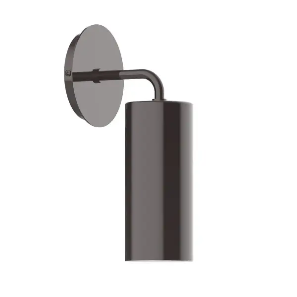 The Jordan Wall Sconce collection reflects a more modern RLM style. Clean lines and basic geometric shapes define this series of wall lights. Suitable for both indoor and outdoor applications. Hang alone or in pairs on either side of a front door or garage, next to a bed, or in the bathroom. Available in multiple shade styles to suit your décor, be it modern farmhouse, coastal cottage, or industrial loft. Collection: Jordan Finish: Architectural Bronze Glass: Aluminum Width: 3.50" Height: 11.25" Length: 6.25" Weight: 4.00 lb Extension from Wall: 6.25" Canopy: 5" diameter Number of Bulbs: 1 Maximum Wattage: 8.00 W Bulb Type: LED Light Source: LED Light Output: 800.00 lm Color Temperature: 3000 K CRI: 90 Dimmable Rated Average Life: 50,000 Voltage: 120.00 V Country of Origin: US Safety Listing: UL/cUL Safety Rating: Dry Dark Sky LED Manufacturer Warranty: 1-year limited warranty on the fixture.
