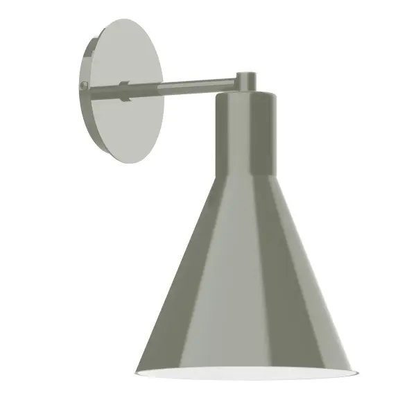 The Jerome Wall Sconce collection reflects a more modern RLM style. Clean lines and basic geometric shapes define this series of wall lights. Suitable for both indoor and outdoor applications. Hang alone or in pairs on either side of a front door or garage, next to a bed, or in the bathroom. Available in multiple shade styles to suit your décor; be it modern farmhouse, coastal cottage, or industrial loft.
