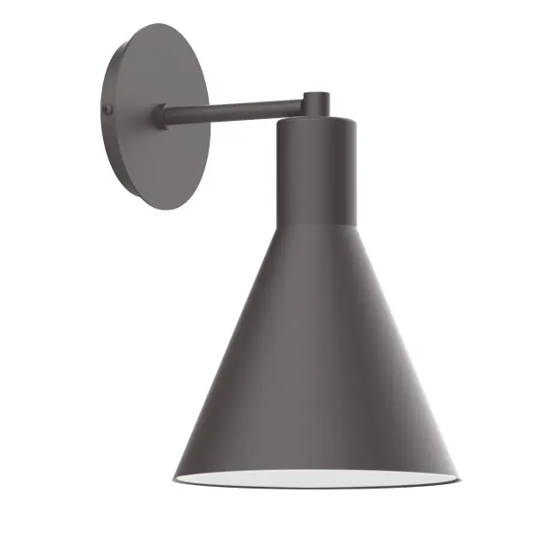 The Jerome Wall Sconce collection reflects a more modern RLM style. Clean lines and basic geometric shapes define this series of wall lights. Suitable for both indoor and outdoor applications. Hang alone or in pairs on either side of a front door or garage, next to a bed, or in the bathroom. Available in multiple shade styles to suit your décor; be it modern farmhouse, coastal cottage, or industrial loft.