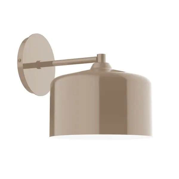 The Julia Wall Sconce collection reflects a more modern RLM style. Clean lines and basic geometric shapes define this series of wall lights. Suitable for both indoor and outdoor applications. Hang alone or in pairs on either side of a front door or garage, next to a bed, or in the bathroom. Available in multiple shade styles to suit your décor; be it modern farmhouse, coastal cottage, or industrial loft.