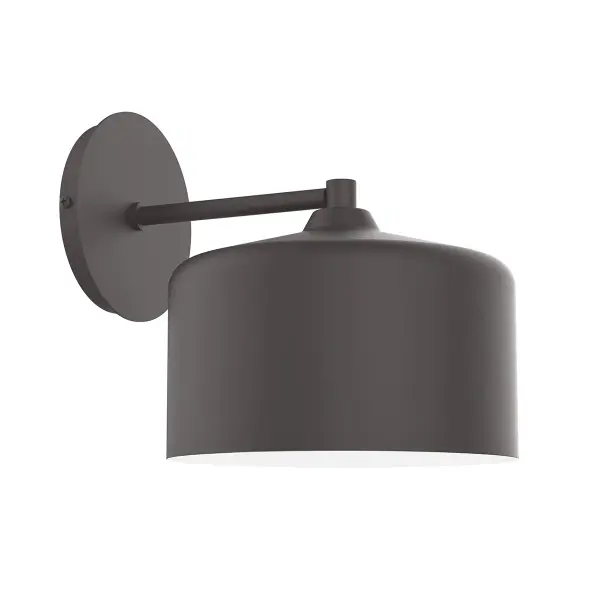 The Julia Wall Sconce collection reflects a more modern RLM style. Clean lines and basic geometric shapes define this series of wall lights. Suitable for both indoor and outdoor applications. Hang alone or in pairs on either side of a front door or garage, next to a bed, or in the bathroom. Available in multiple shade styles to suit your décor; be it modern farmhouse, coastal cottage, or industrial loft.