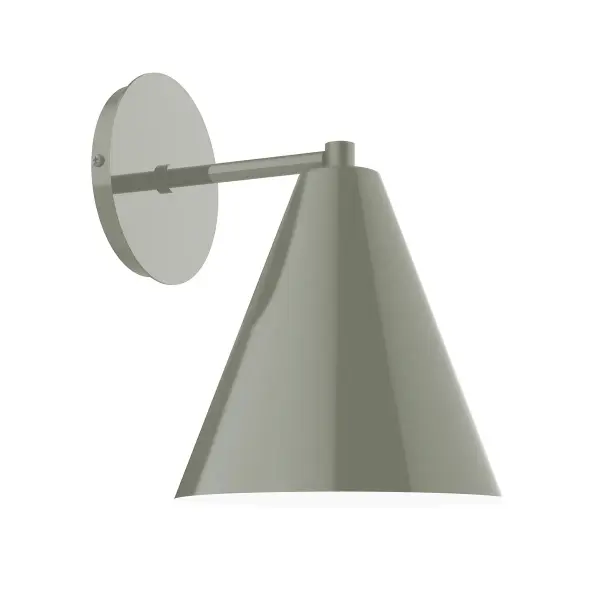 The Jynx Wall Sconce collection reflects a more modern RLM style. Clean lines and basic geometric shapes define this series of wall lights. Suitable for both indoor and outdoor applications. Hang alone or in pairs on either side of a front door or garage, next to a bed, or in the bathroom. Available in multiple shade styles to suit your décor; be it modern farmhouse, coastal cottage, or industrial loft.