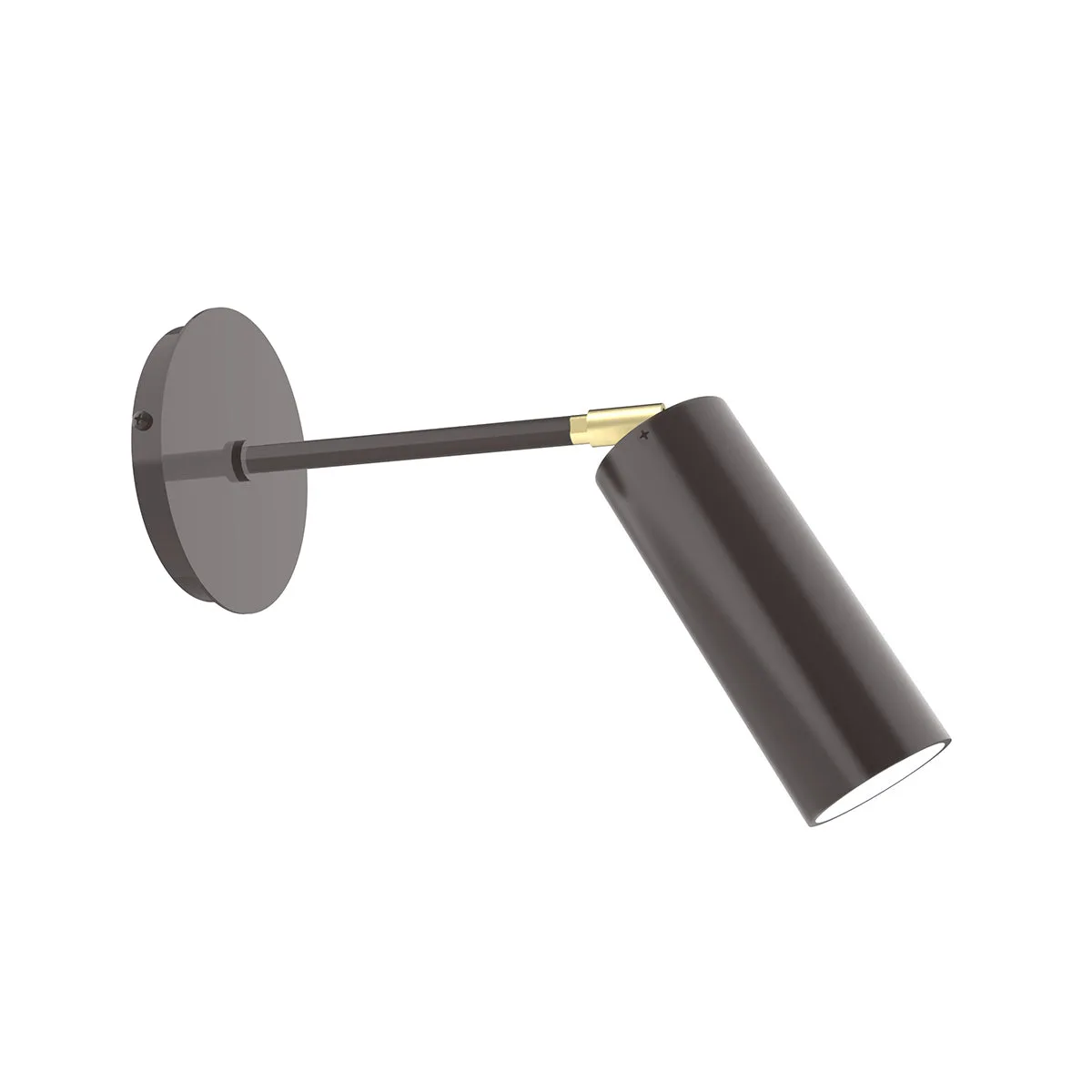 Martin One Light Wall Sconce in Architectural Bronze w/Brushed Brass