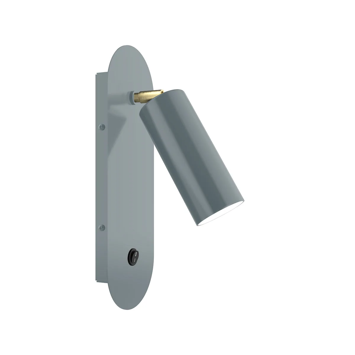 Martin One Light Wall Sconce in Slate Gray w/Brushed Brass