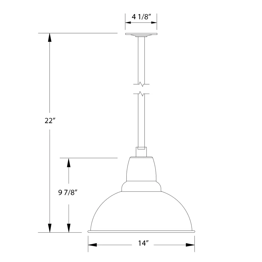 The Pendant Stem Mount by Montclair Light Works - Image 2