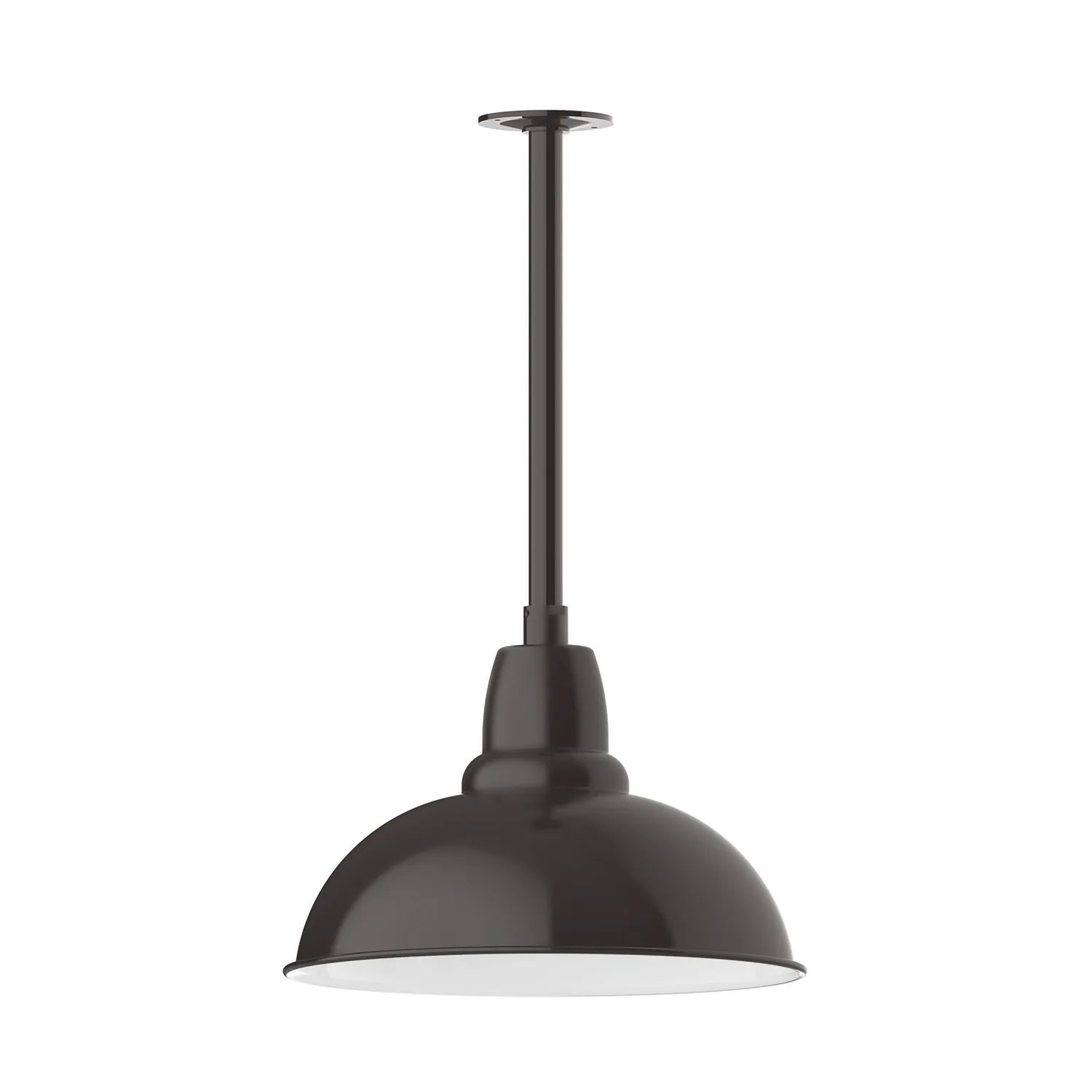 Cafe One Light Pendant in Architectural Bronze