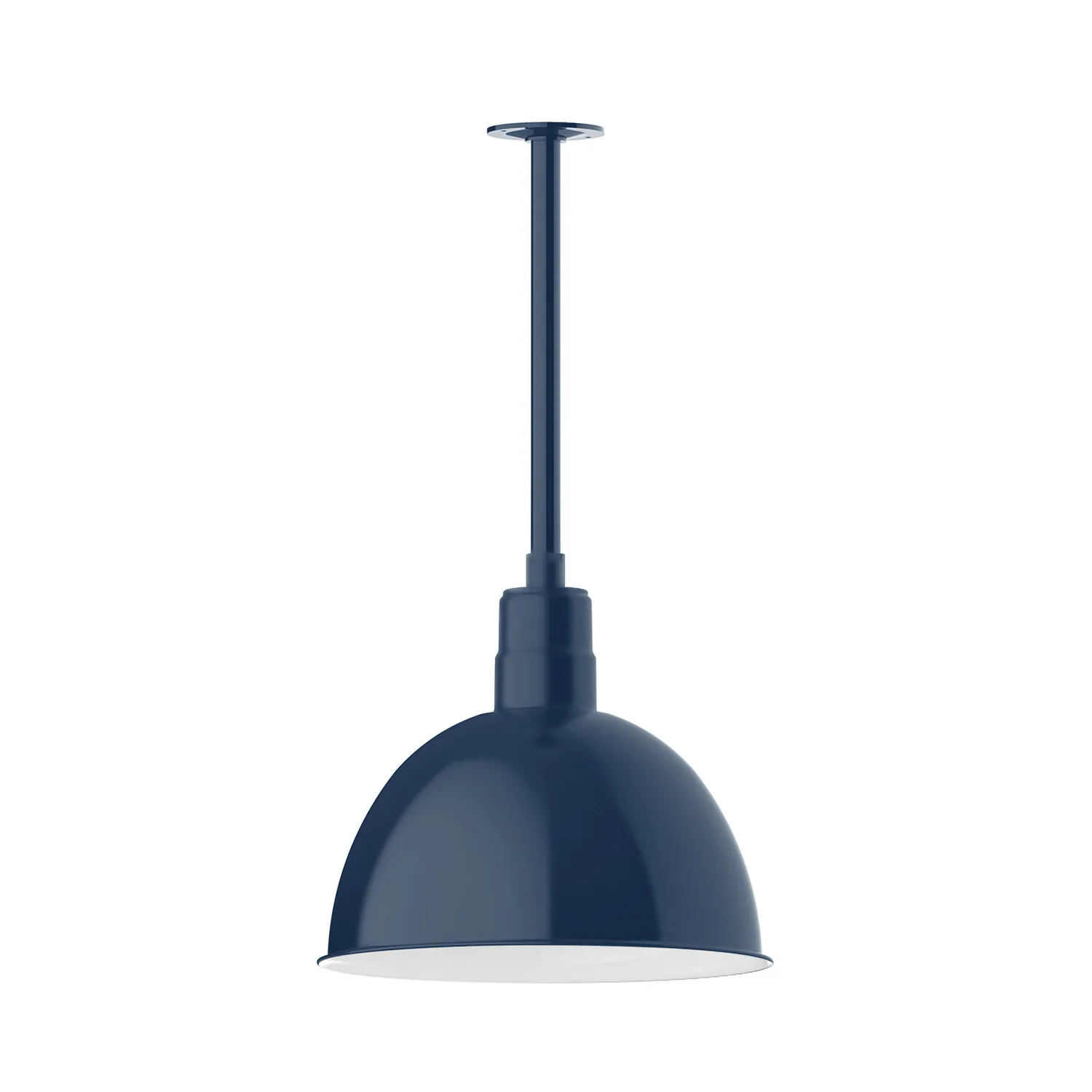 Deep Bowl One Light Pendant in Navy