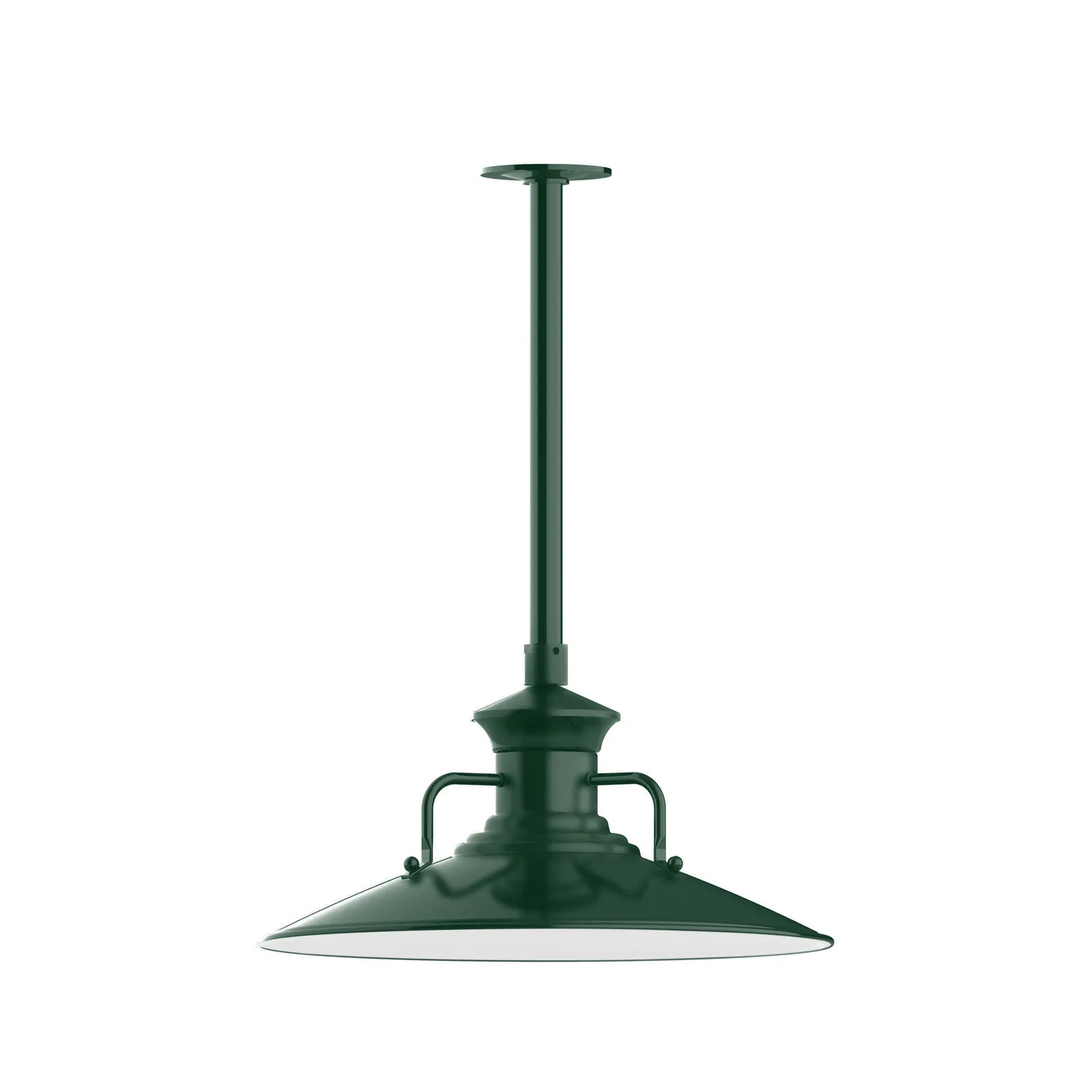 Homestead One Light Pendant in Forest Green