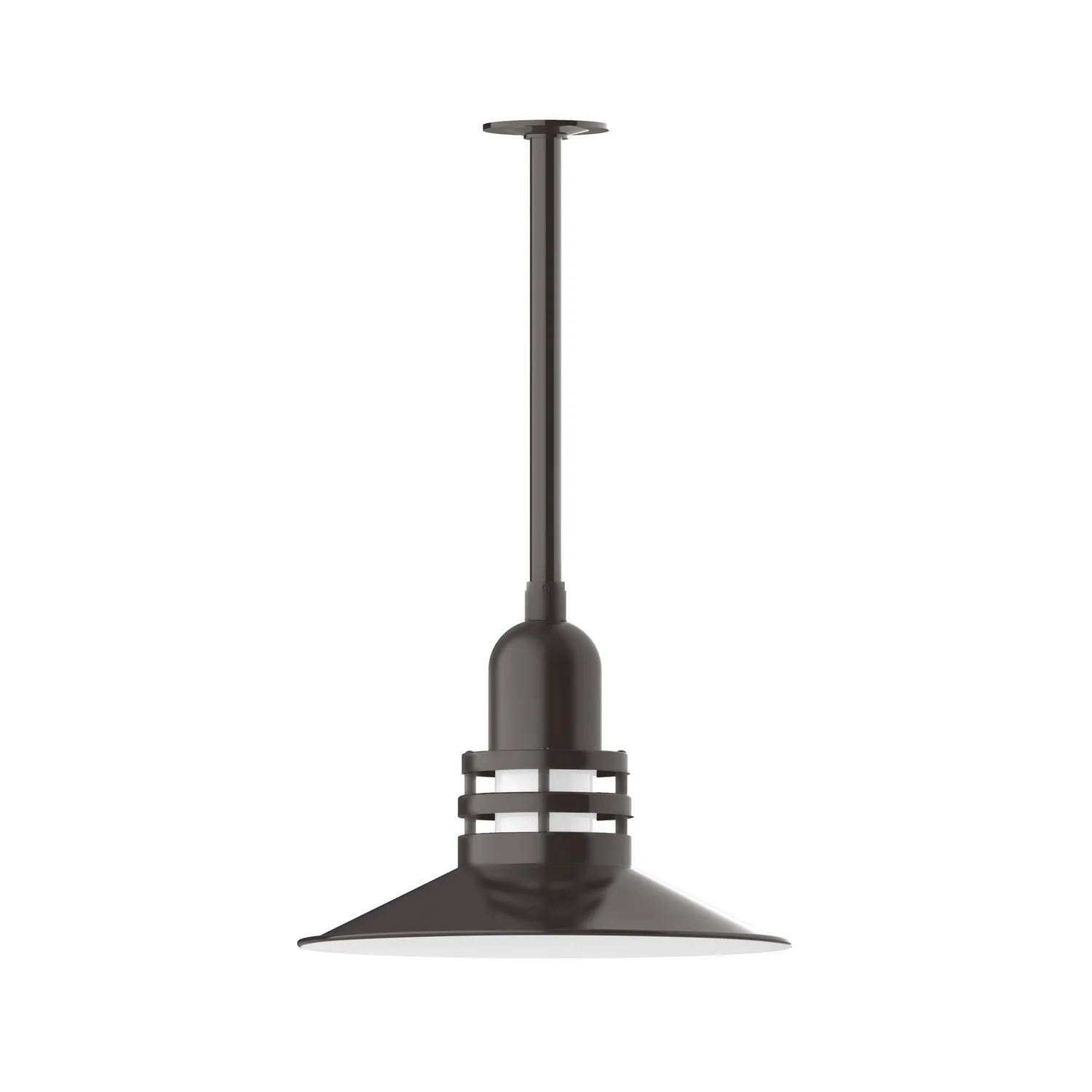 Atomic One Light Pendant in Architectural Bronze