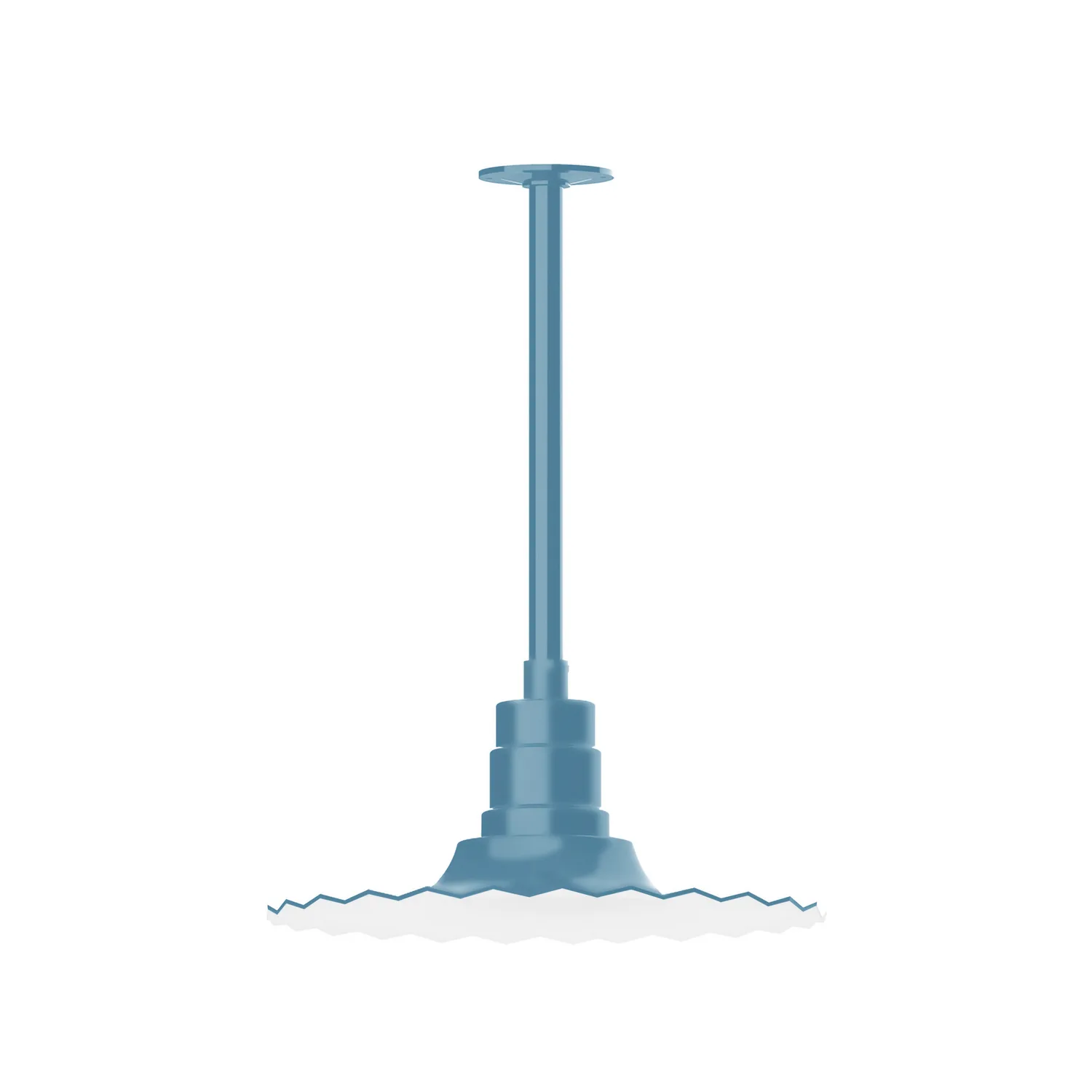Radial One Light Pendant in Light Blue