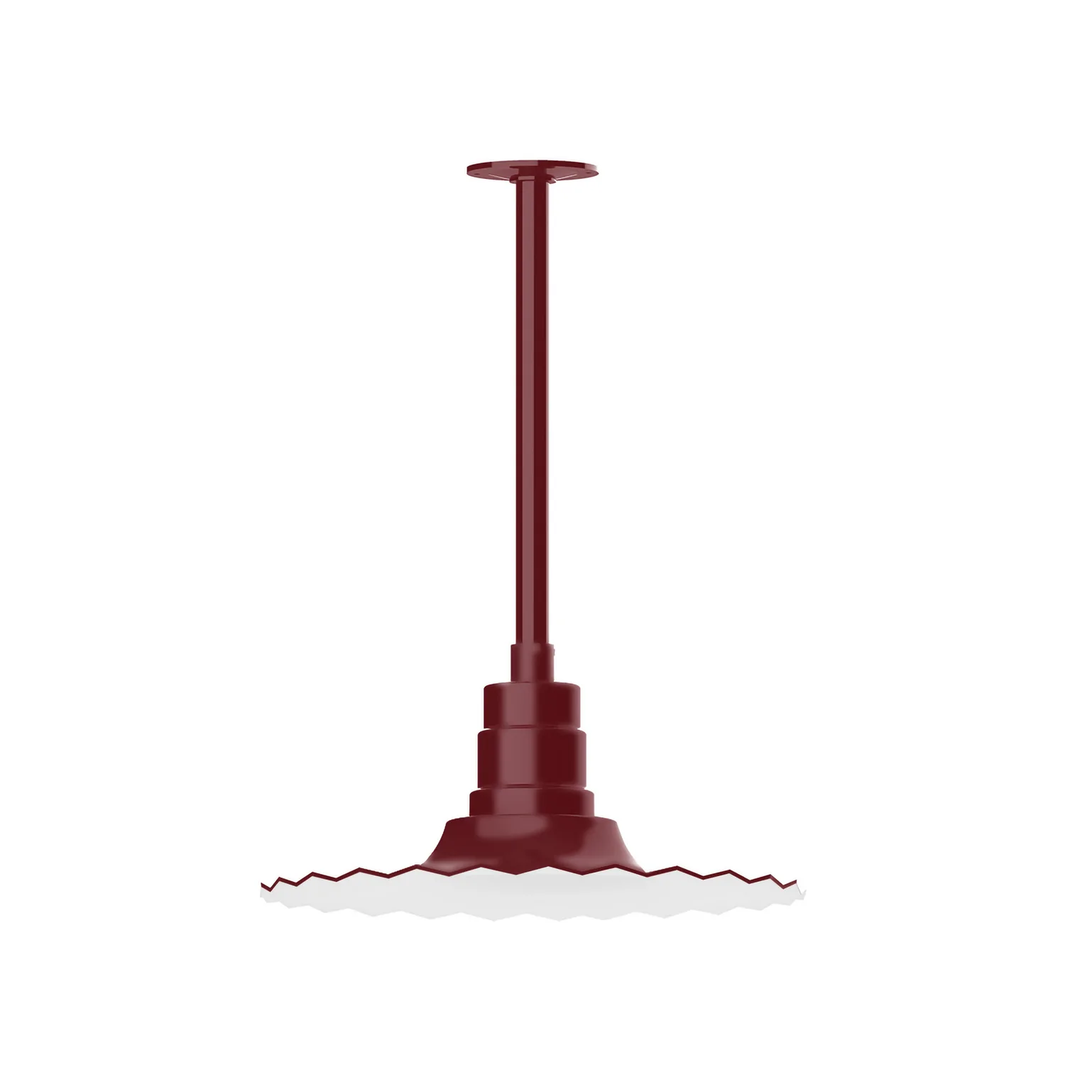 Radial One Light Pendant in Barn Red