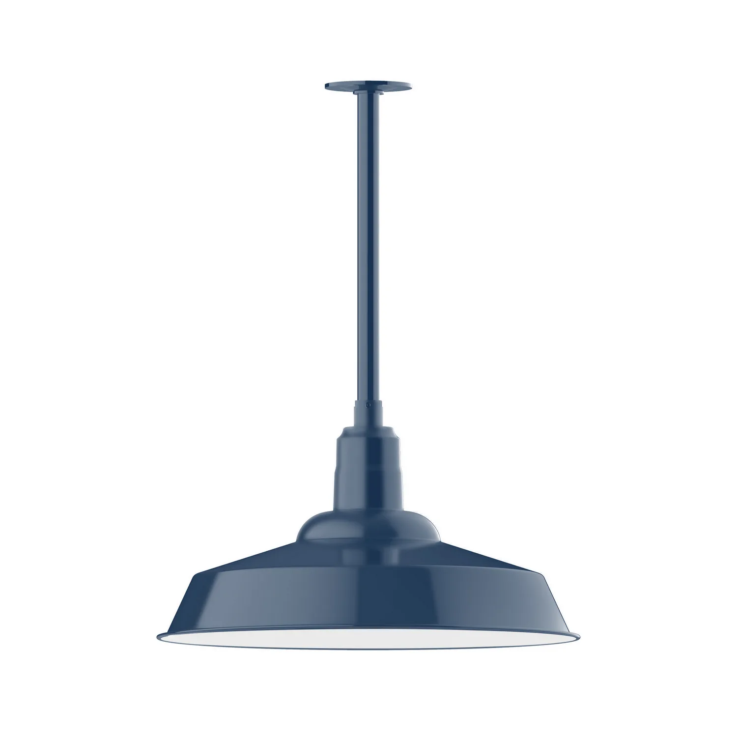 Warehouse One Light Pendant in Navy