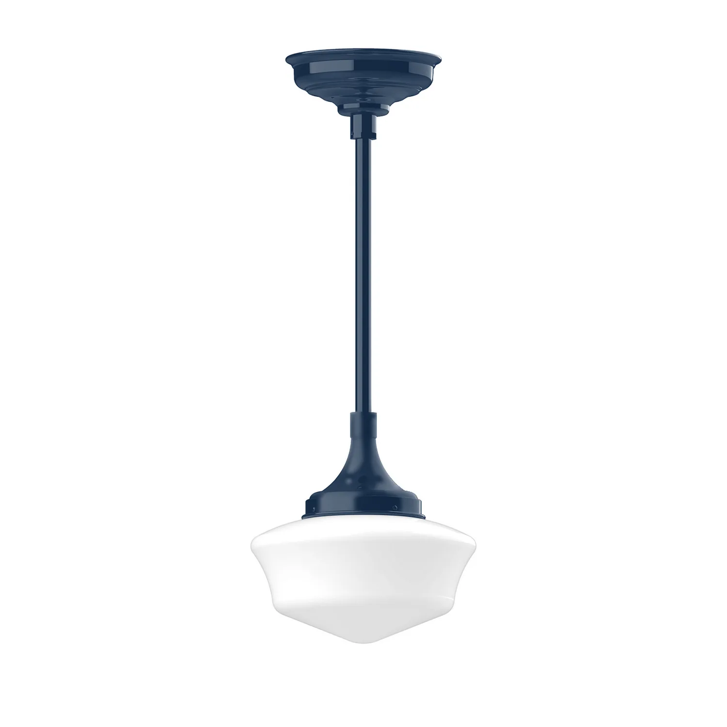 Schoolhouse One Light Pendant in Navy