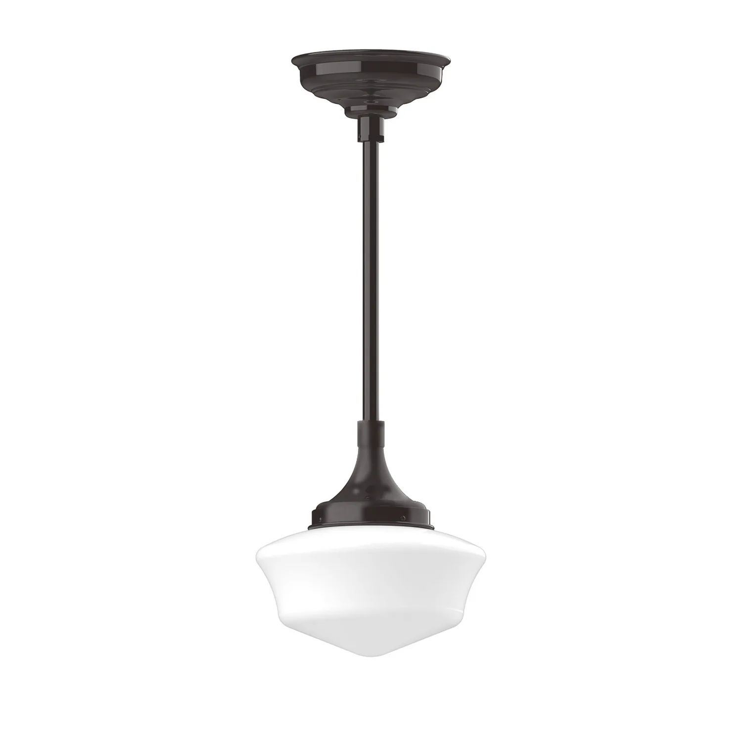 Schoolhouse One Light Pendant in Architectural Bronze