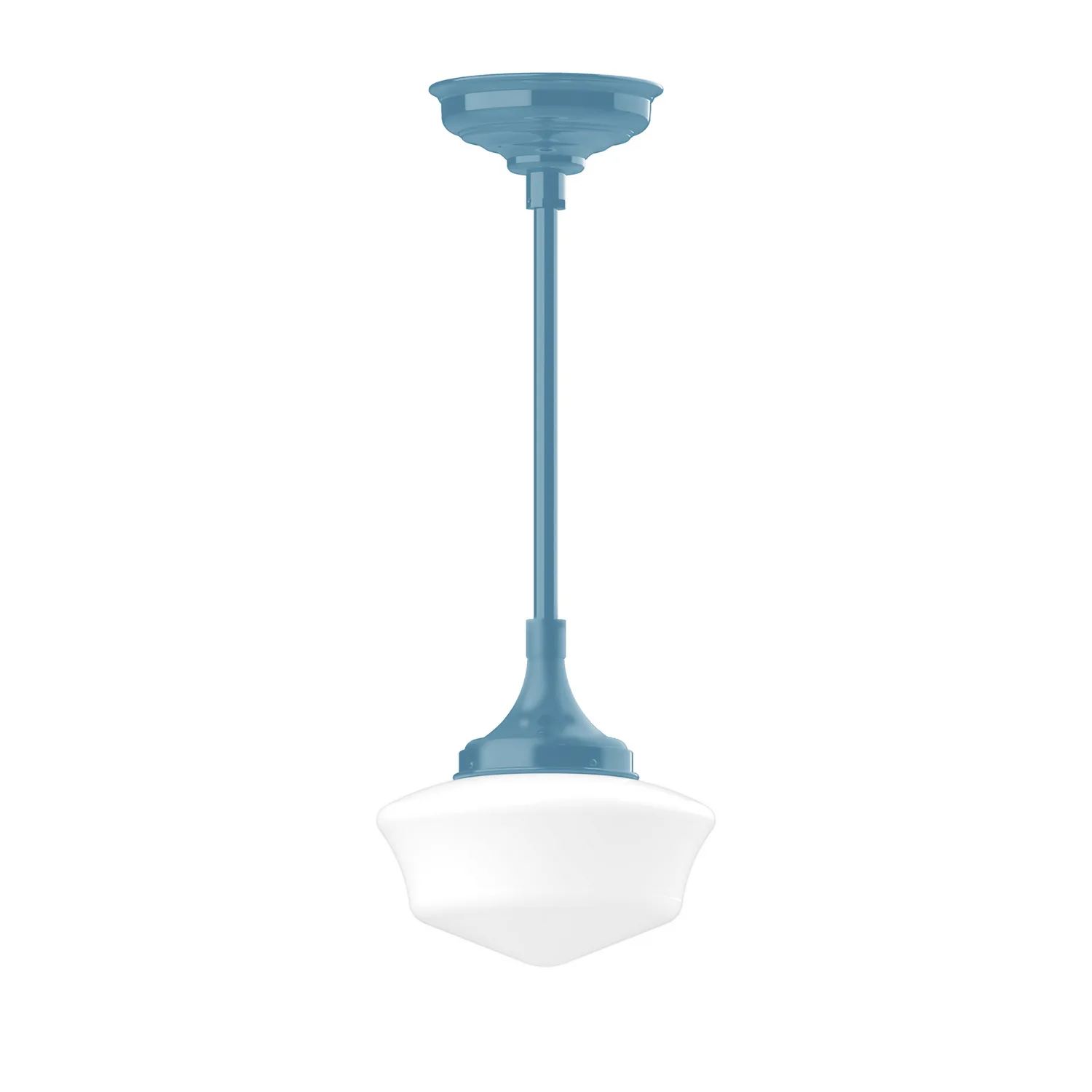 Schoolhouse One Light Pendant in Light Blue