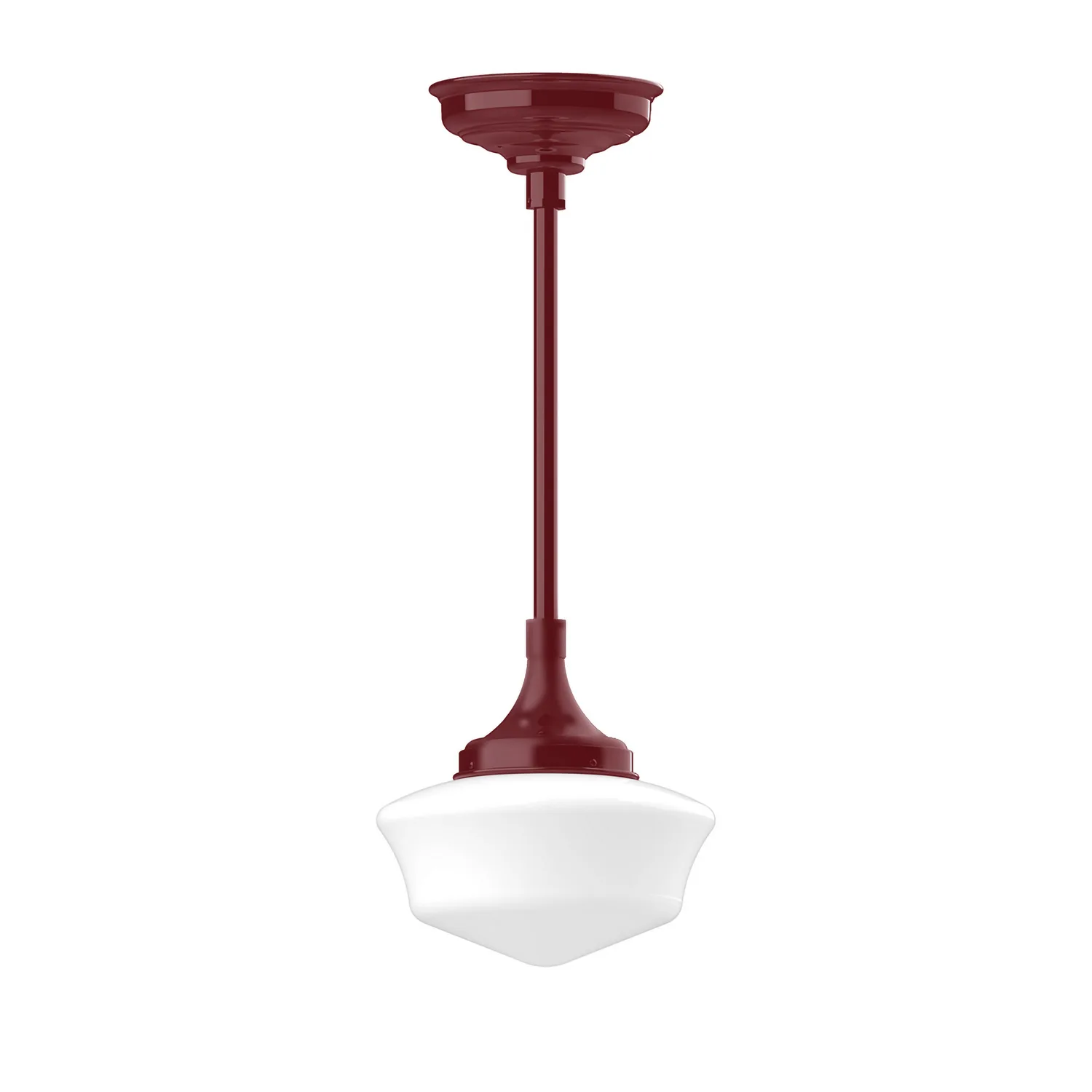 Schoolhouse One Light Pendant in Barn Red