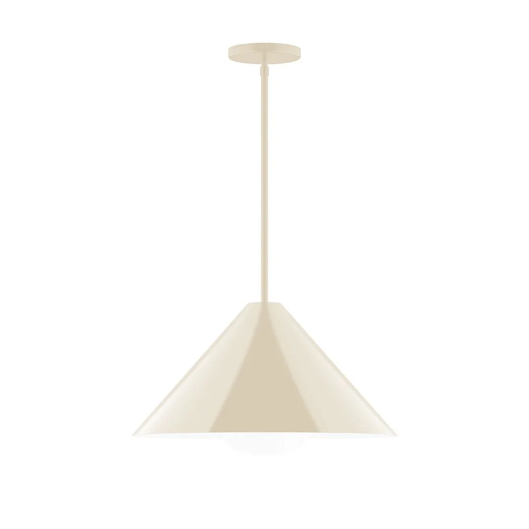 Pinnacle One Light Pendant in Cream