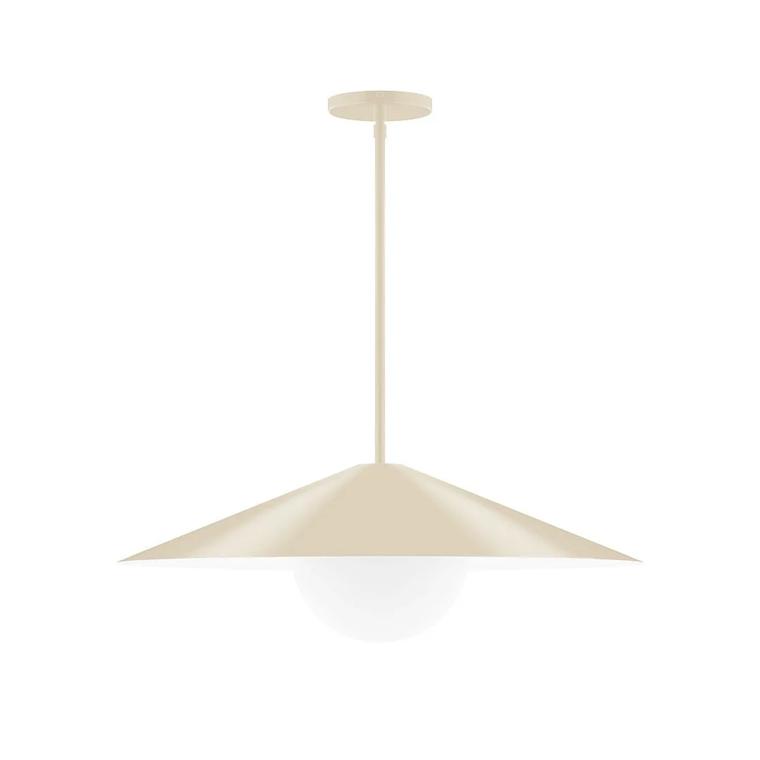 Vessel One Light Pendant in Cream