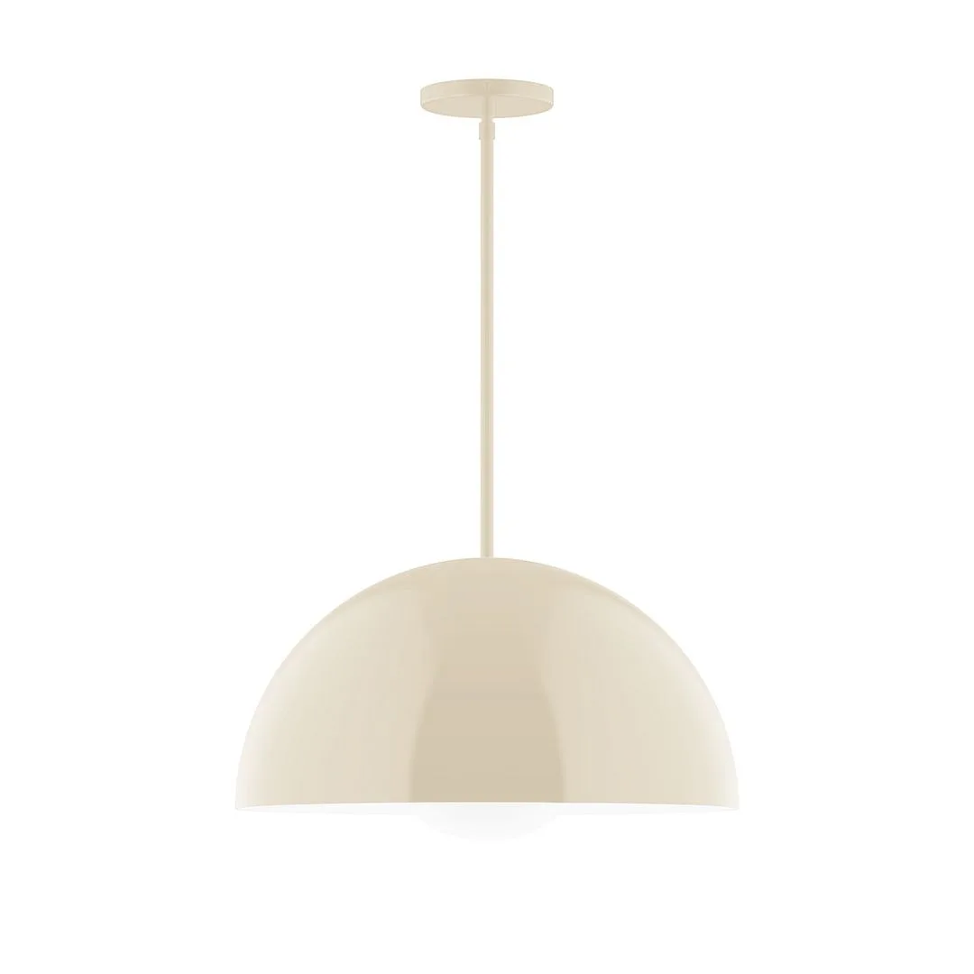 Arcade One Light Pendant in Cream