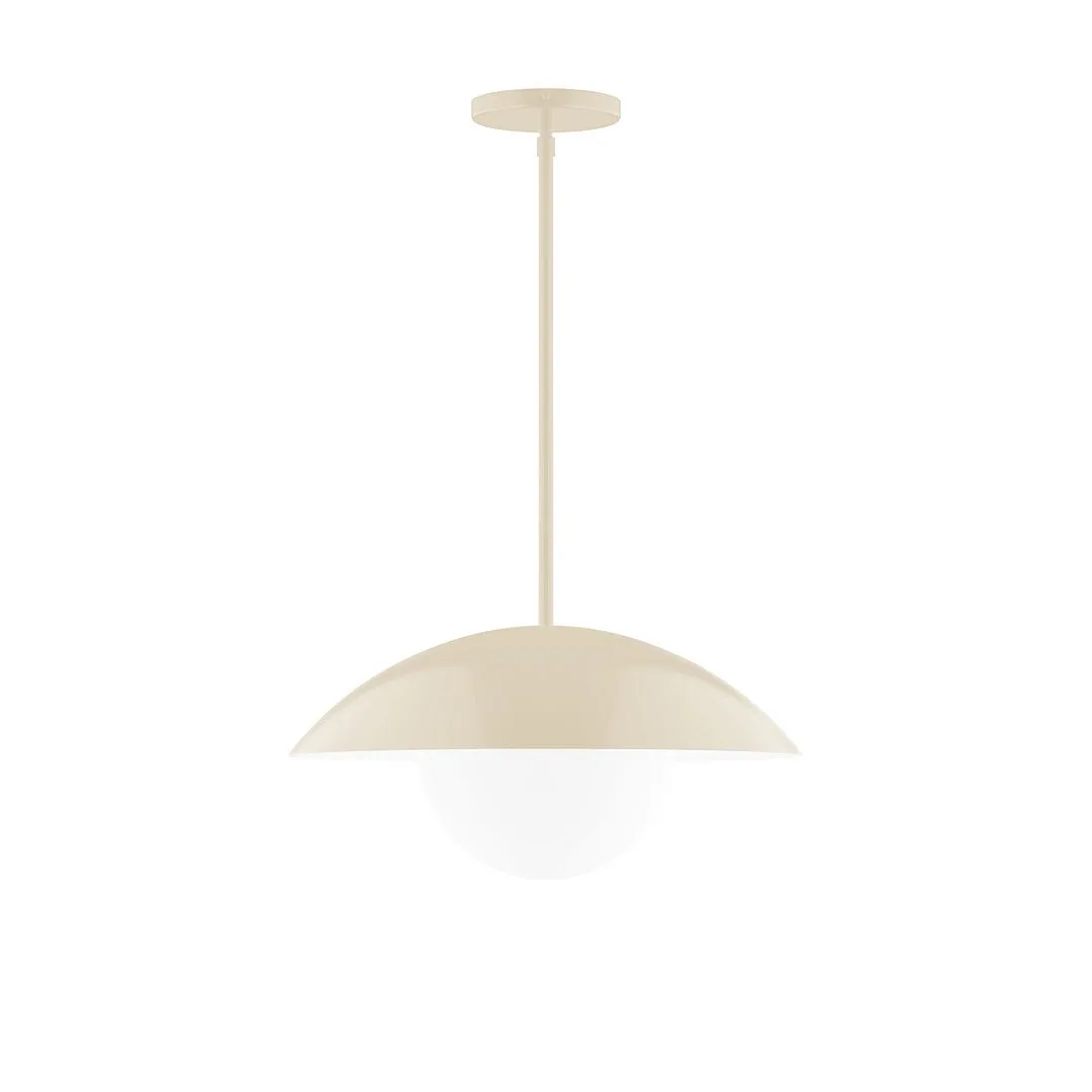 Plateau One Light Pendant in Cream