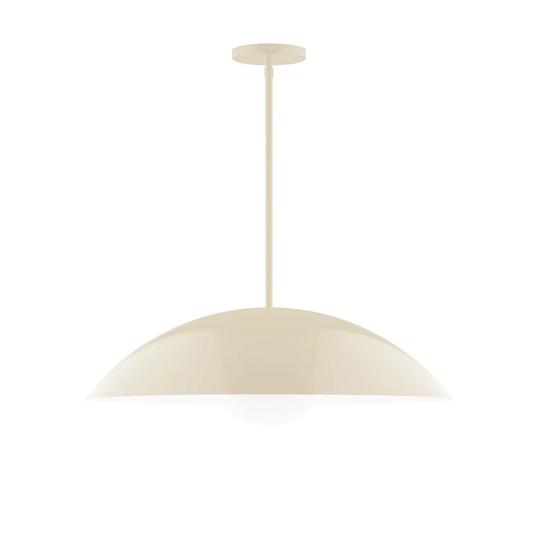 Plateau One Light Pendant in Cream