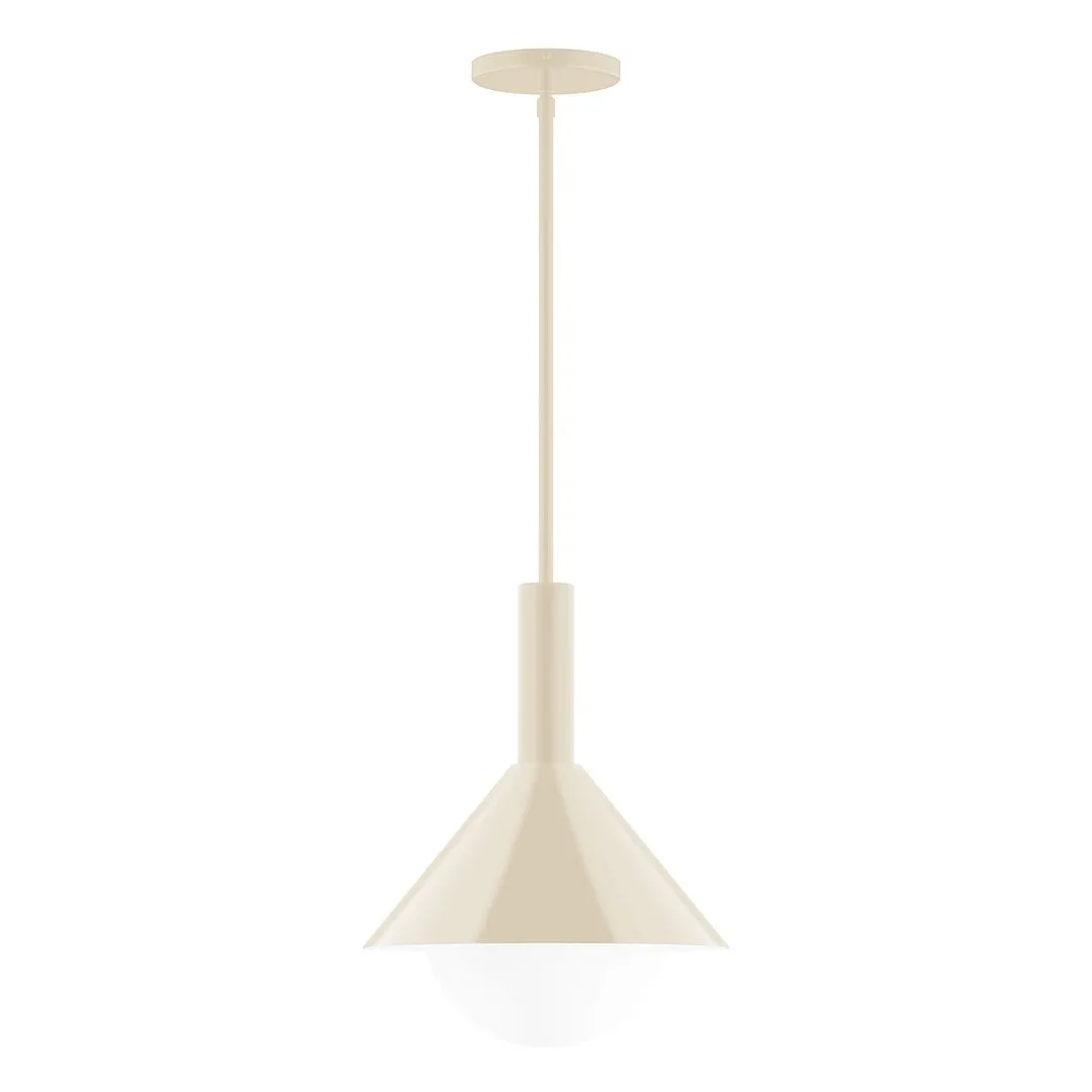 Chase One Light Pendant in Cream