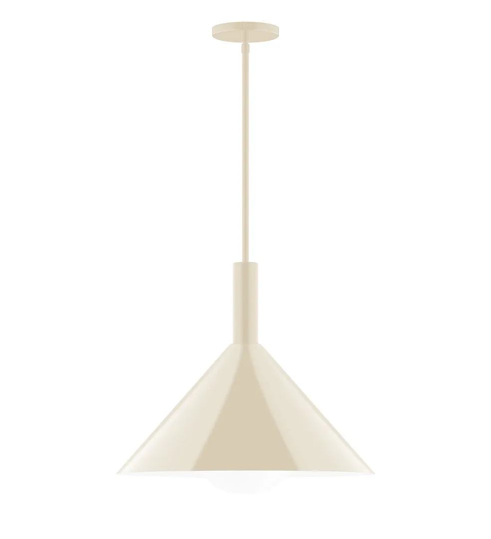Chase One Light Pendant in Cream