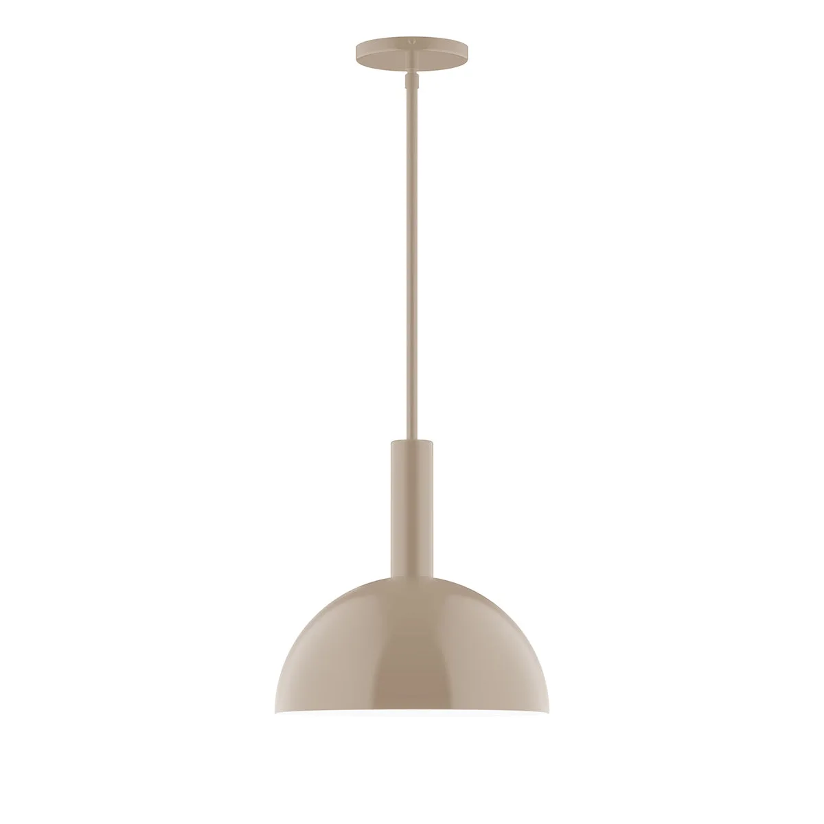 Ray 12" Stem Hung Pendant in Clay