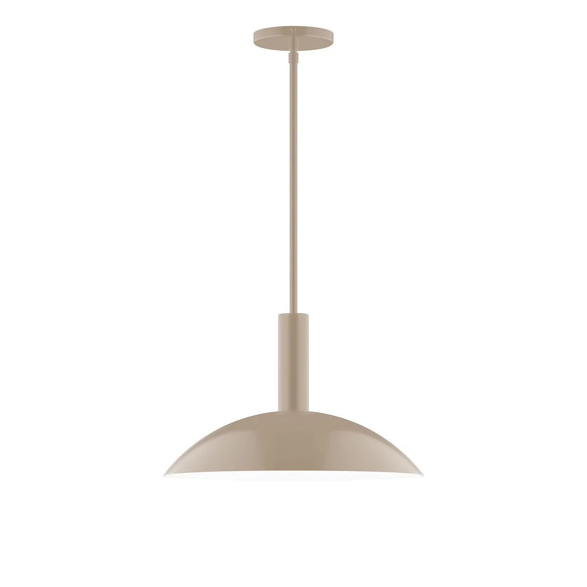 Glow 16" Stem Hung Pendant in Clay