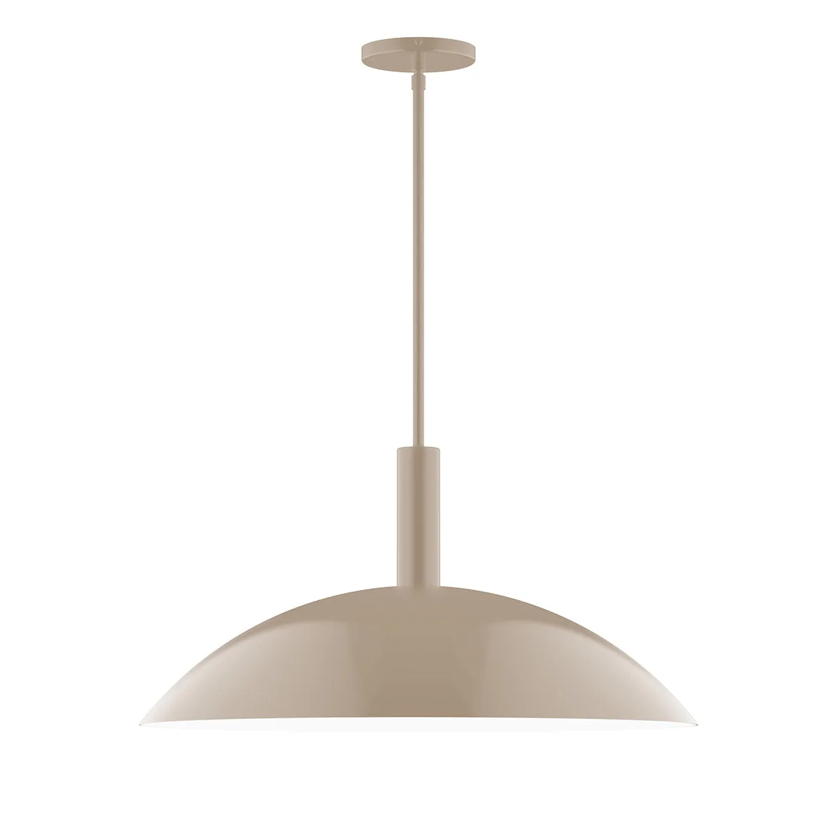 Glow 24" Stem Hung Pendant in Clay