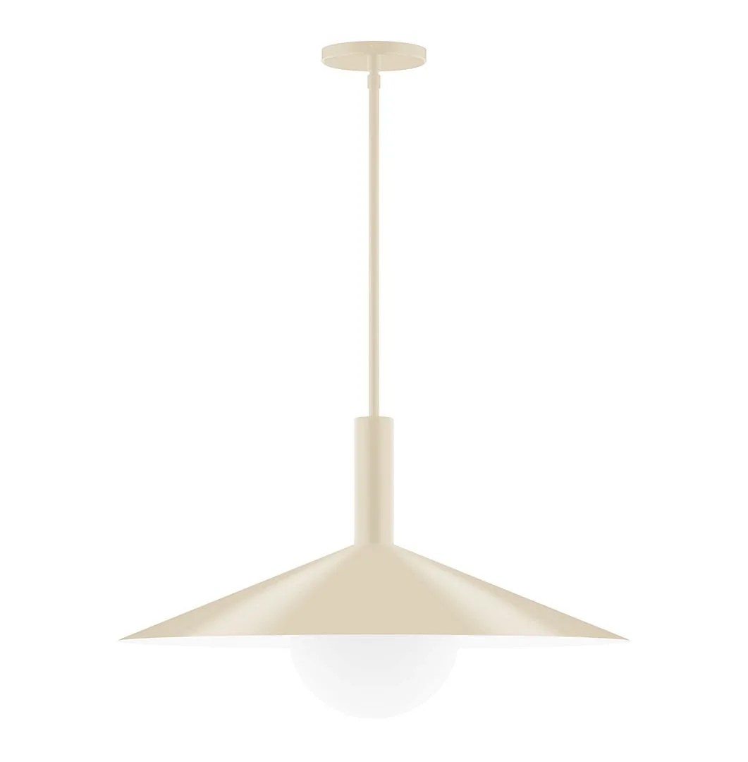 Zing One Light Pendant in Cream