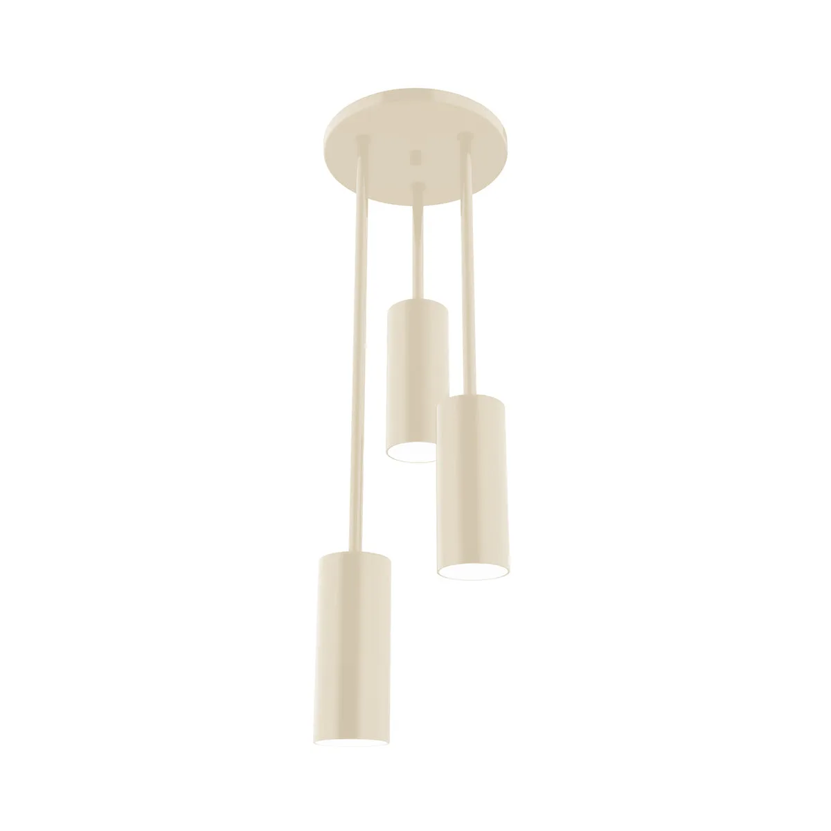 Martin 3-Light Stem Hung Pendant in Cream