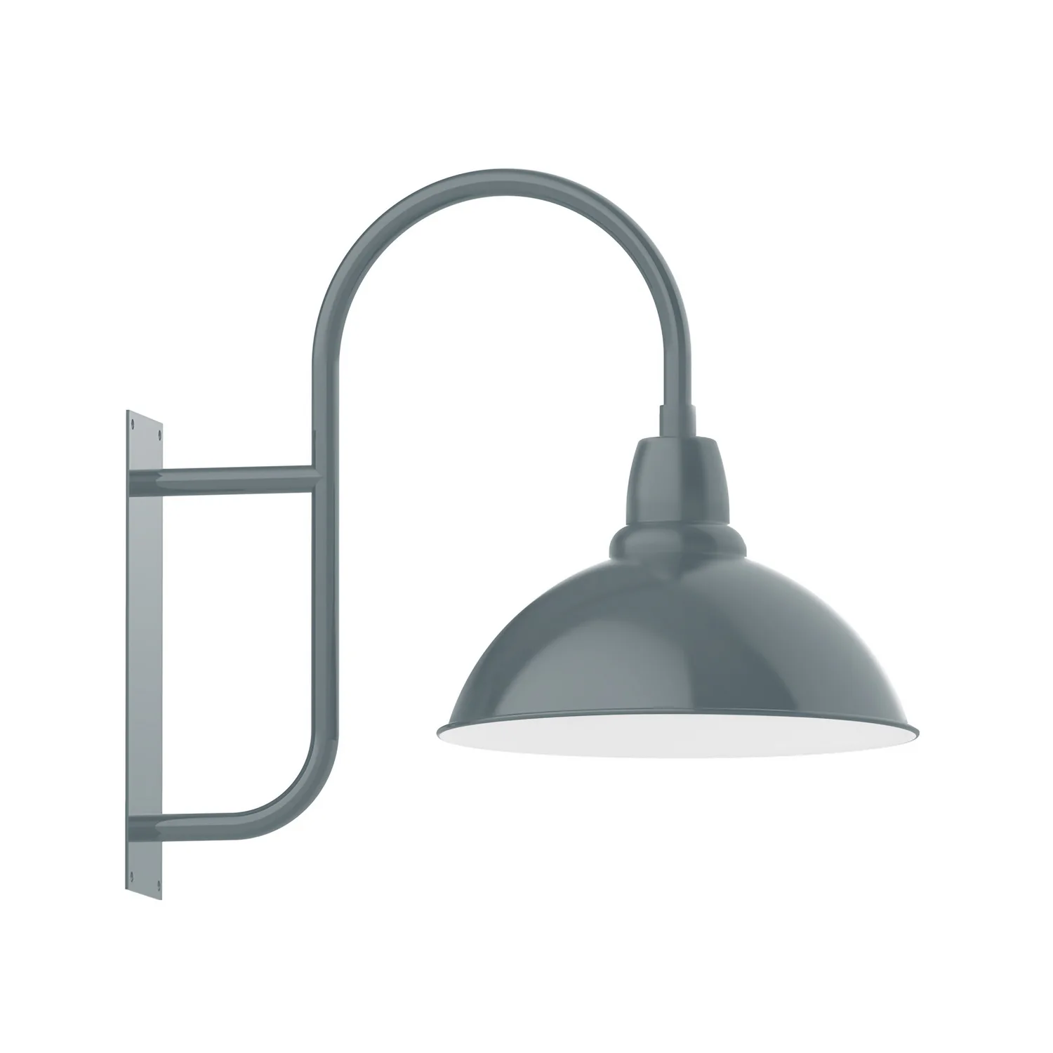 Cafe One Light Wall Mount in Slate Gray