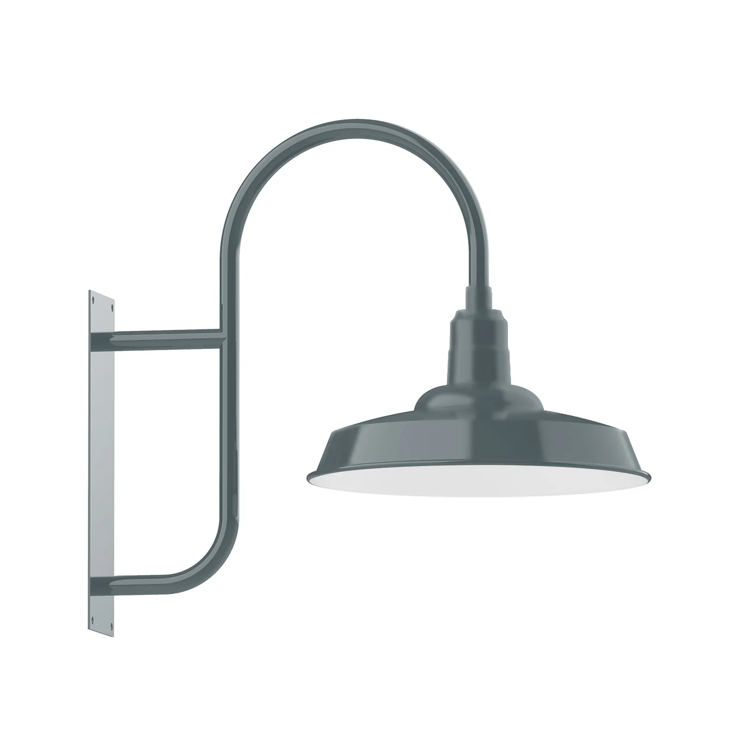 Warehouse One Light Wall Mount in Slate Gray