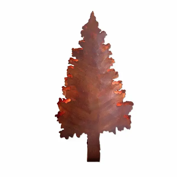 Crestline-Pine Shadows One Light Wall Sconce in Rust Patina