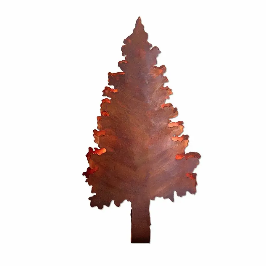 Crestline-Pine Shadows One Light Wall Sconce in Rust Patina