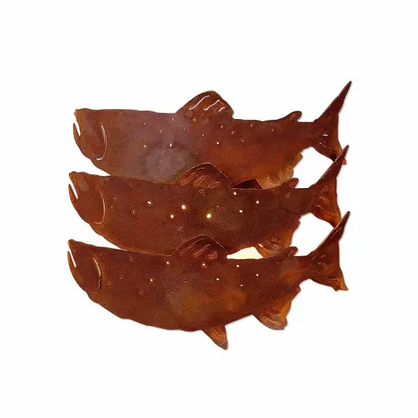 Crestline Salmon Run One Light Wall Sconce in Rust Patina