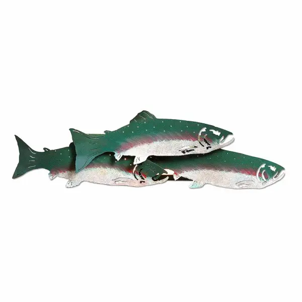 Crestline School of Trout Two Light Wall Sconce