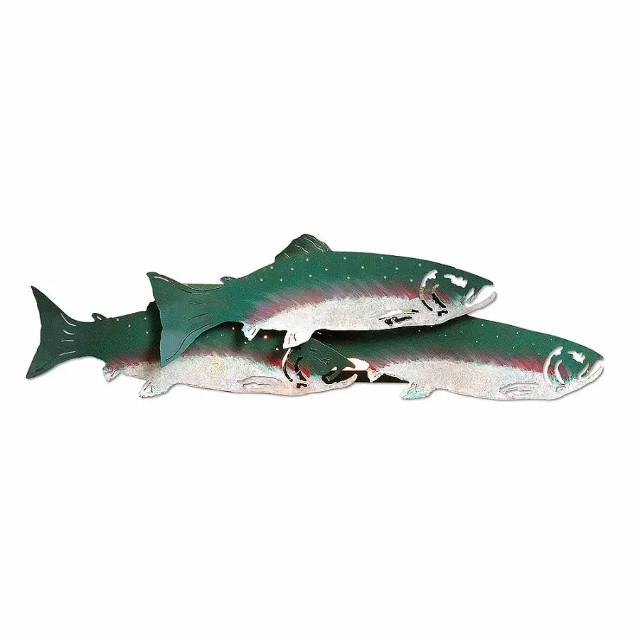 Crestline School of Trout Two Light Wall Sconce