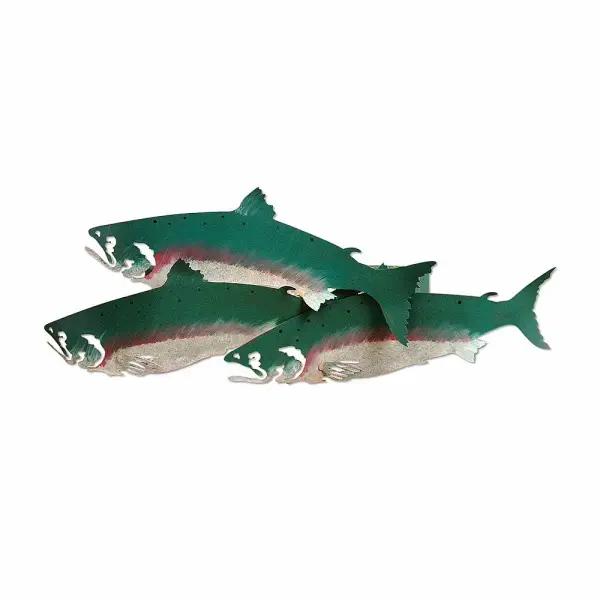 Crestline Coho Salmon Two Light Wall Sconce