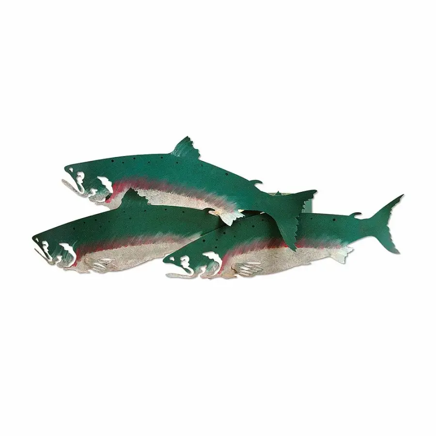 Crestline Coho Salmon Two Light Wall Sconce
