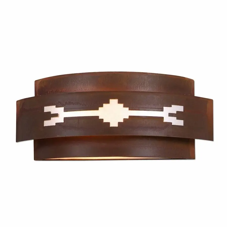 Northridge-Del Rio Two Light Wall Sconce in Rust Patina