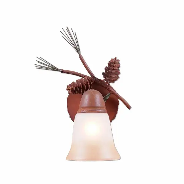 Crestline Pine Cone Wall Sconce in Pine Tree Green