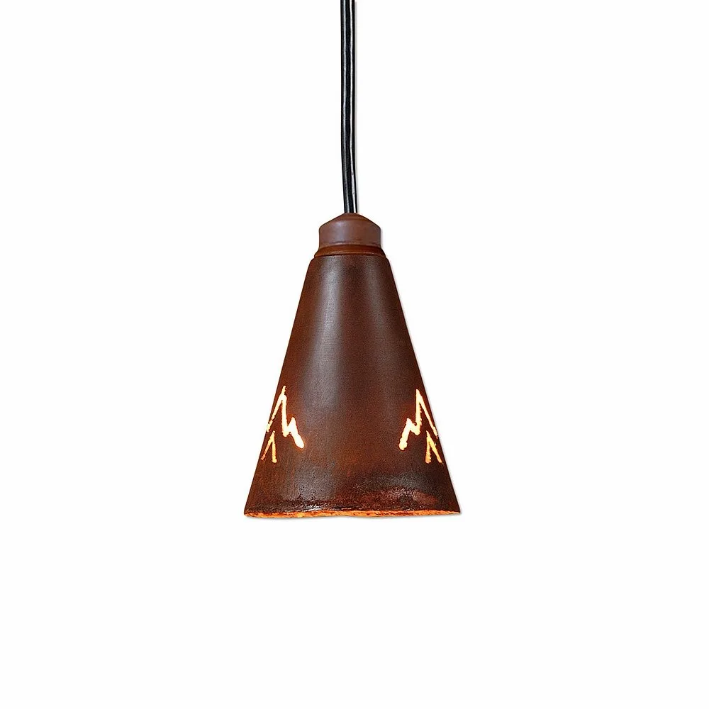 Canyon Rust Patina One Light Pendant in Rust Patina